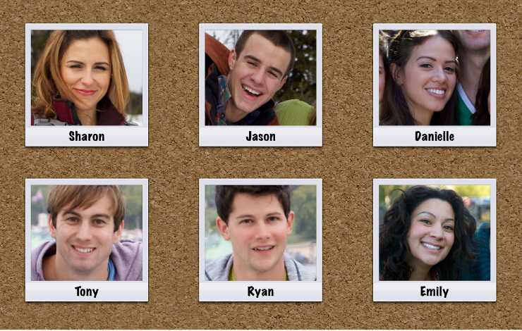 Image of Faces corkboard 