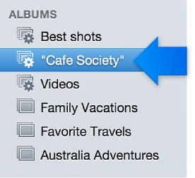Image of Smart Album in Source list
