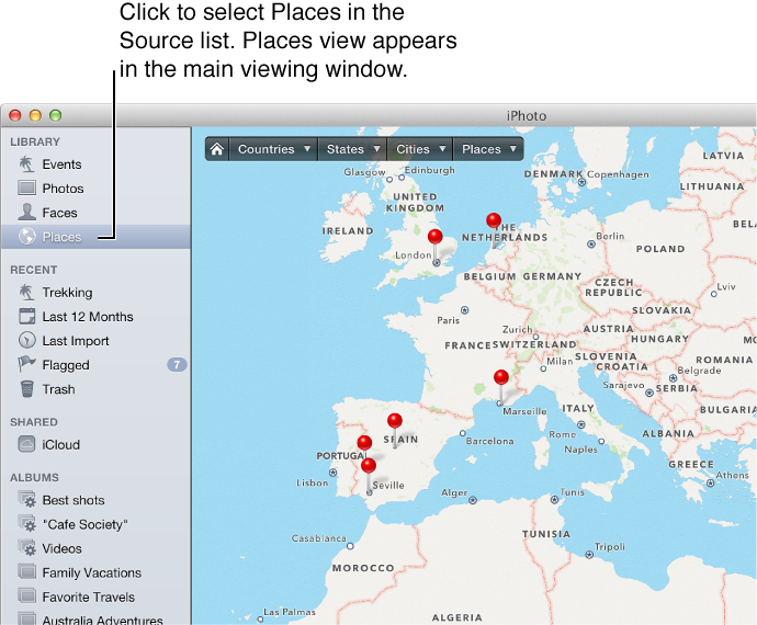 Image of Places view