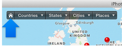 Image of home button for Places