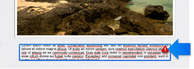 Image of the alert symbol 