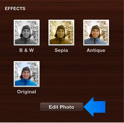 Image of the Edit Photo button