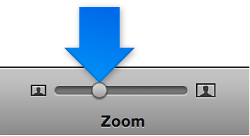 Image of the zoom slider