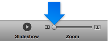 Image of the zoom slider