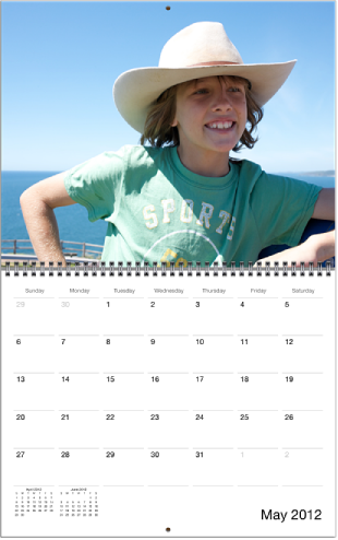 Image of a calendar page spread