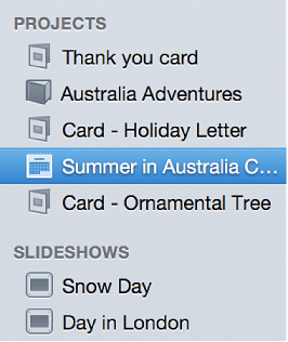 Image of the Source list