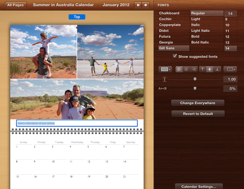 Image of text editing tools that appear in the Design pane