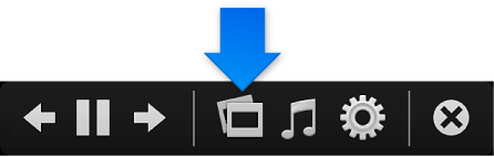The slideshow controls with the Themes button highlighted
