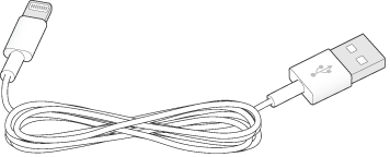Il cavo da Lightning a USB fornito con iPod touch di quinta generazione