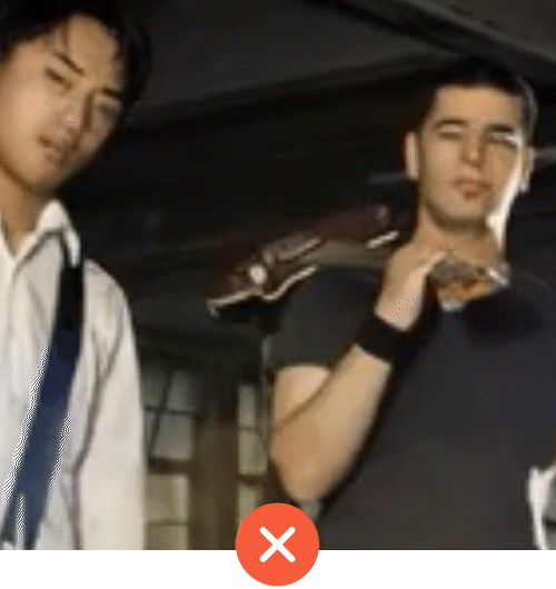 An example of motion art edited with AI that displays visual degradation.