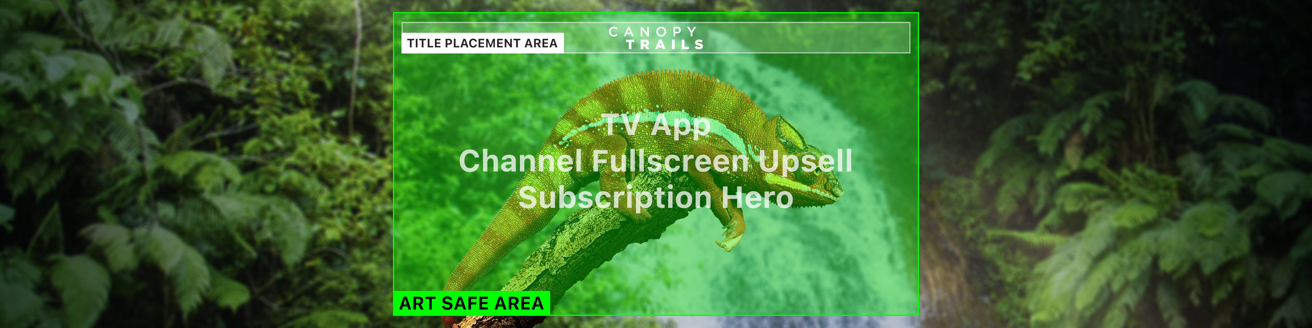 Example of Channel Upsell Subscription Hero template.