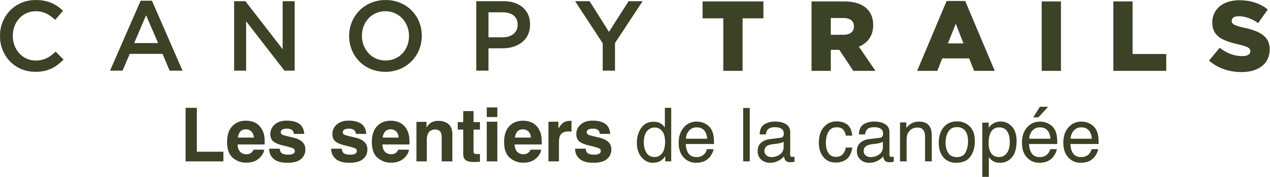 Single color content logo in French