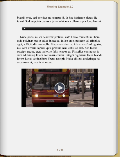 book page with embedded video