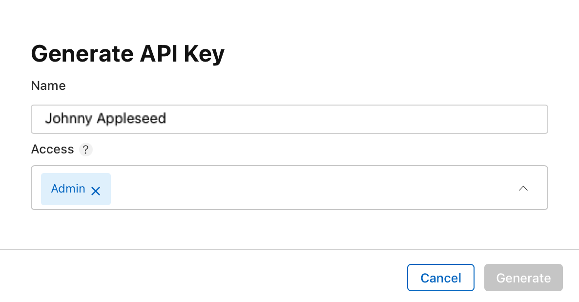 Johnny Appleseed 管理