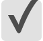 Black checkmark