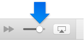 The volume slider