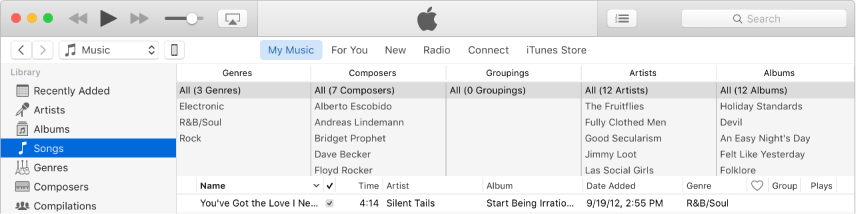 Picture of the column browser