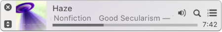 The smaller iTunes MiniPlayer