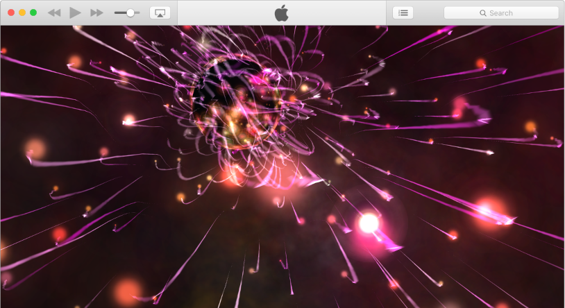 The iTunes visualizer