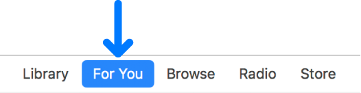 The For You button in the navigation bar.