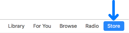 The Store button in the navigation bar.