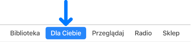 Przycisk Dla Ciebie na pasku nawigacji.