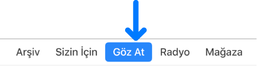 Gezinme çubuğundaki Göz At düğmesi.