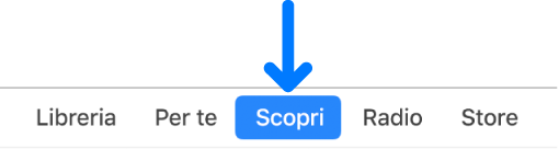 Pulsante Sfoglia nella barra di navigazione.