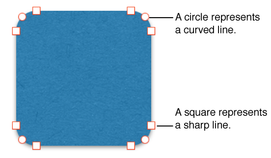 Shape with editable points