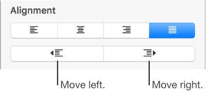 Paragraph alignment options