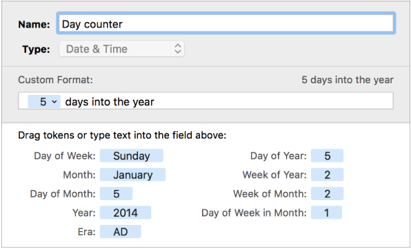 Custom date and time cell format