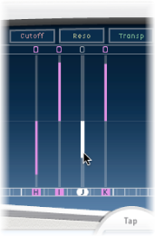 Figure. Tap display, showing pan edit.