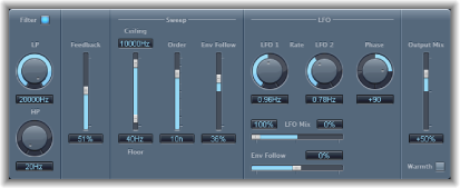 Figure. Phaser effect window.