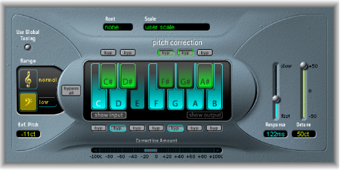Figure. Pitch Correction window.