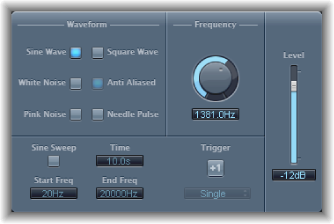 Figure. Test Oscillator window.