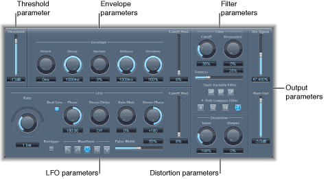 Figure. AutoFilter window, showing main interface areas.