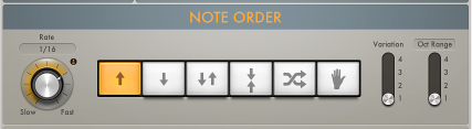 Figure. Arpeggiator Note Order parameters.