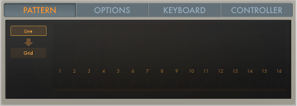 Figure. Arpeggiator Pattern parameters.