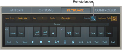 Figure. Arpeggiator Remote parameters.