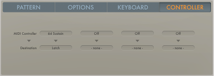 Figure. Arpeggiator Controller parameters.