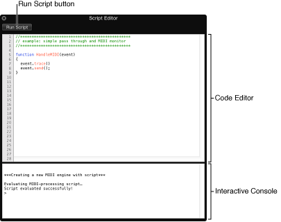 Figure. Script Editor window.