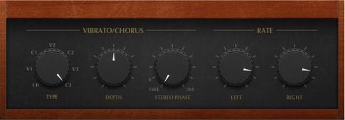 Figure. Scanner Vibrato window (mono version).