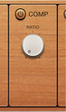 Figure. Fuzz-Wah Compressor controls.