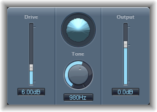 Figure. Overdrive effect window.