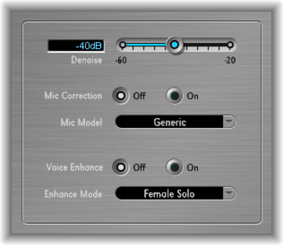 Figure. Speech Enhancer window.