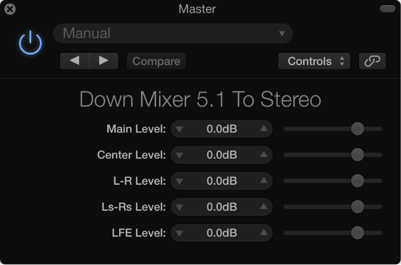 Figure. Down Mixer window.