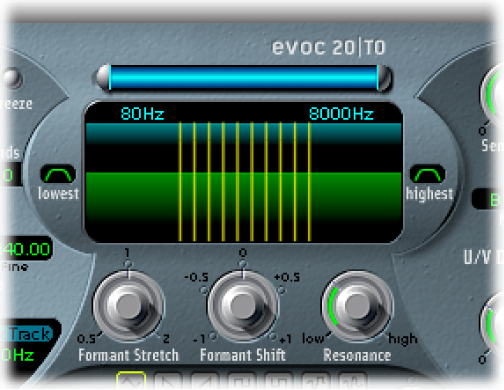 Figure. Formant Flter parameters.