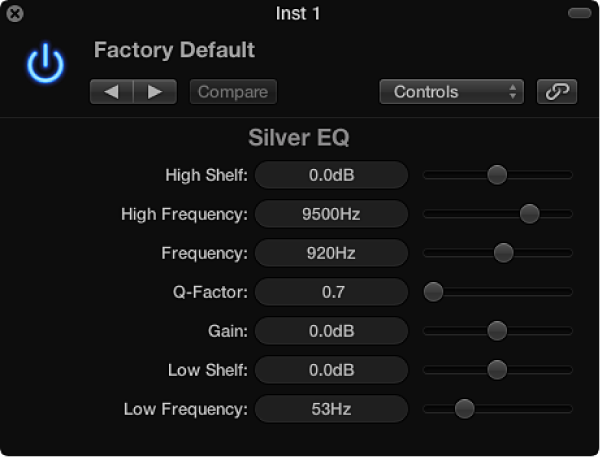 Figure. Silver EQ window.