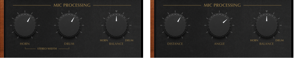 Figure. Microphone processing parameters.