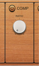 Figure. Fuzz-Wah Compressor controls.